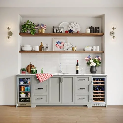 EdgeStar 15 Inch 23 Bottle Built-In Dual Zone wine cooler