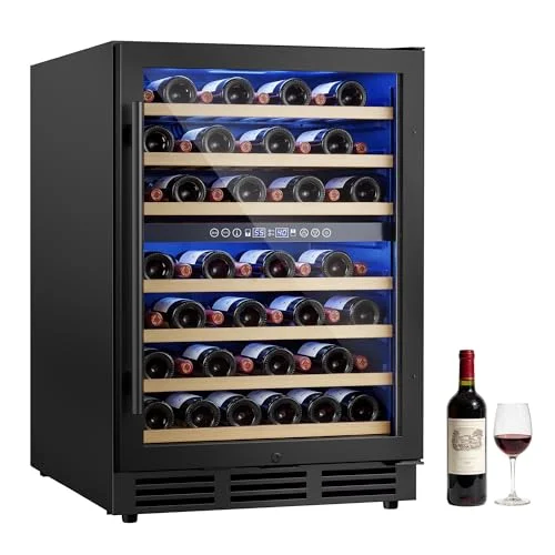 ICEVIVAL 24 inch wine cooler refrigerator, 54 bottle wine fridge