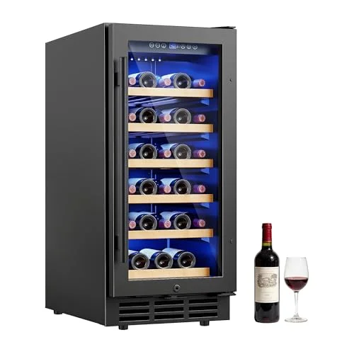 ICEVIVAL 15 Inch 28 Bottle wine cooler refrigerator, black