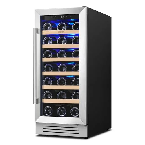 Yeego 15 Inch Wine Fridge with 33 Bottle capacity, single zone