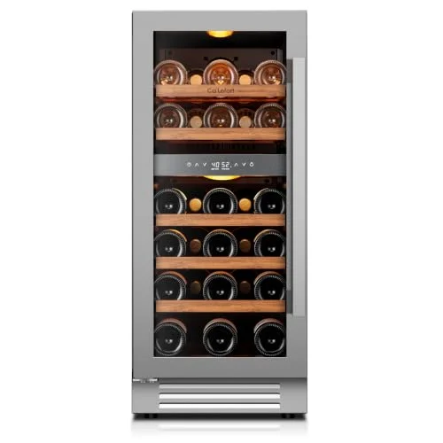 Ca'Lefort 15 inch dual zone 28 bottle built-in wine cooler